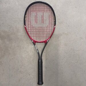 Wilson Hammer H2 Tennis Racquet‎ Strung Adult Red Black Sport
